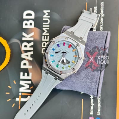 G shock || AAA Grade || All dial Functional || Light Blue Rainbow