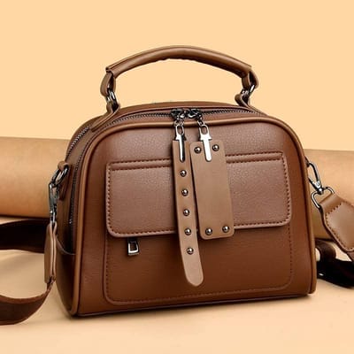 High end ladies' handbag multi-layer large capacity commuting bag - Image 2