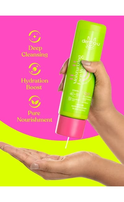 Dermo-U Moisturizing Face Wash 180ml - Image 2