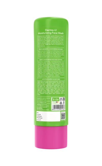 Dermo-U Moisturizing Face Wash 180ml - Image 4