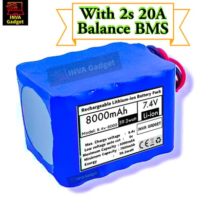 8000mAh 8.4V Lithium-Ion Battery Pack