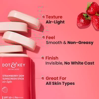 Strawberry Dew Sunscreen Stick SPF 50+ PA++++ - Image 3