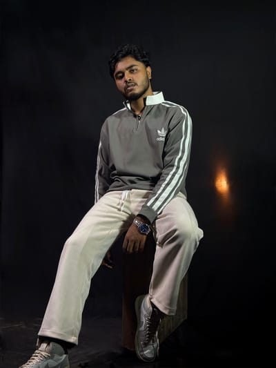 ADIDAS  Premium Zipper Polo Sweatshirt - Image 1