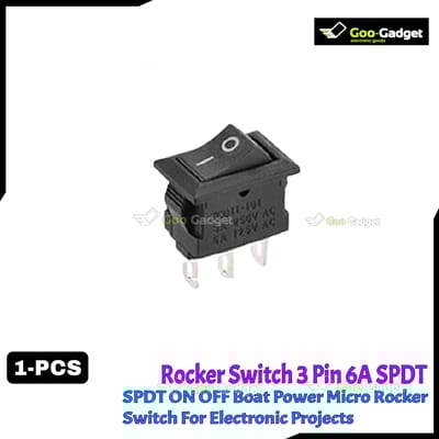 Rocker Switch 3 Pin 6A 250V 2 Positions SPDT ON OFF Boat Power Micro Rocker Switch