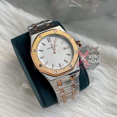 Audemars Piguet || Royal Oak || Dual Tone || Rose Gold White Dial