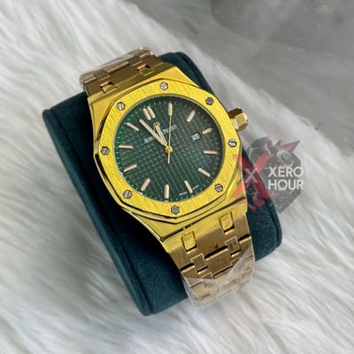 Audemars Piguet || Royal Oak || Golden Tone || Green
