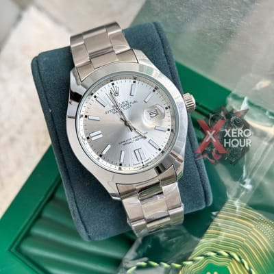 Rolex New Single Tone || Oyster Perpetual || with Brand box || White Dial