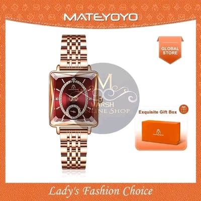 💥MATEYOYO Diamond Wristwatch with Exquisite Box