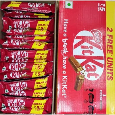 KitKats 1Finger 7.4g × 60 Pcs Chocolate Bar ( Indian) - Image 2