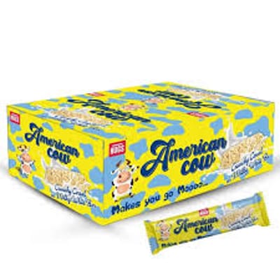 Hugs American Cow White Chocolate Cereal Bar | Oat Chocolate, Milky White Bars Box (30 pcs) - Image 2