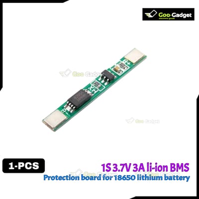 1S 3.7V 3A Li-ion Battery Protection Module BMS PCM Board for 18650 Lithium Battery S0321