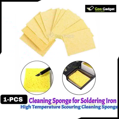 Soldering Iron Cleaning Sponge - High Temperature, Yellow Color S0212