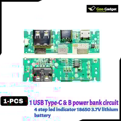 1 USB Power Bank Circuit 2.4A Type-C +B USB Mobile Power Bank 18650 Charging Module