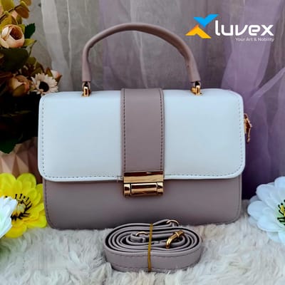 Premium China Leather Bag (Peach)
