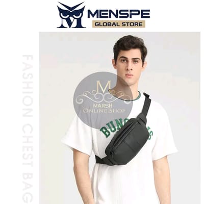 💥MENSPE Men Chest Bags Waist Pack Cross Body Bags
