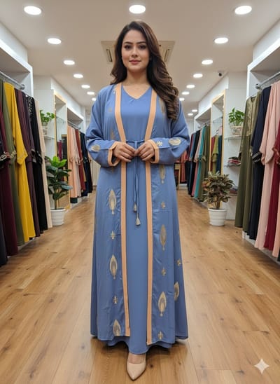 জয়েন্ট কোটি এমব্রয়ডারি বোরকা