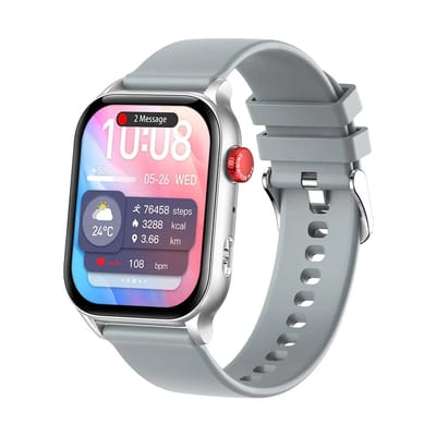 COLMI P78 Bluetooth Calling SmartWatch – Silver