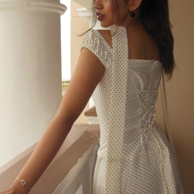 Dotted Up Dress - Image 5