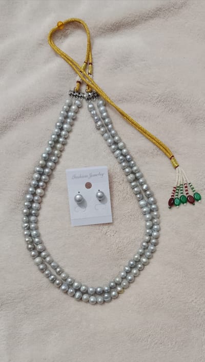 Ash Pearl 2Layer Neckpiece