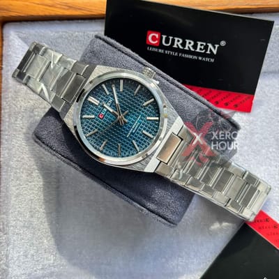 Curren || Single Tone || Blue Dial