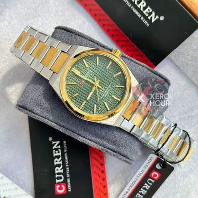 Curren || Dual Tone || Green Dial
