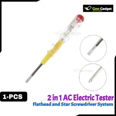 AC Electric Tester 2-in-1 | Flathead and Star-Type Screwdriver Tester S0209