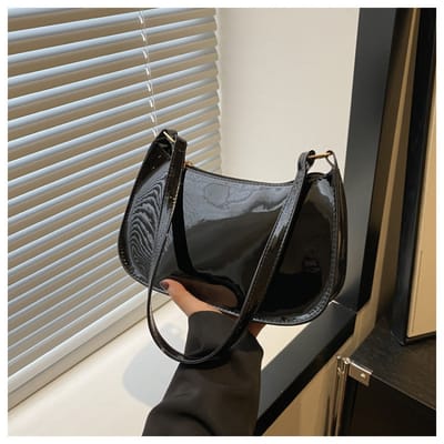 Glossy shoulder bag
