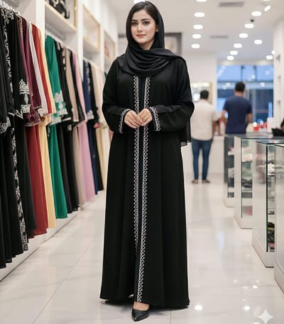 জুম ফেব্রিক বোরকা কালেকশন - Image 3