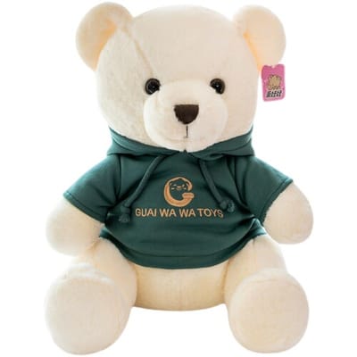 Soft Sleeping Teddy Bear Pillow: Cute Bed Companion for Children 23cm