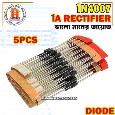 1N4007 General Rectifier Diode -5PCS