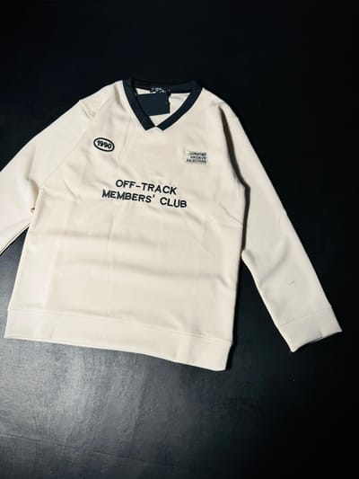1990 Off Track Members' club V neck full sleeve sweatshirt - Image 2
