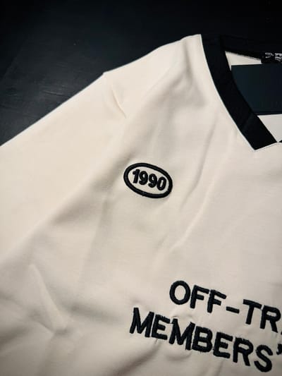 1990 Off Track Members' club V neck full sleeve sweatshirt - Image 3