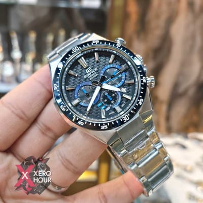 Edifice Master Grade || Japan Movement | Chain Style | Carbin edition Blue