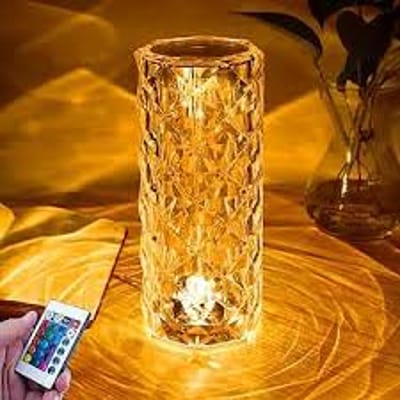 Rose Crystal Diamond Table LamP