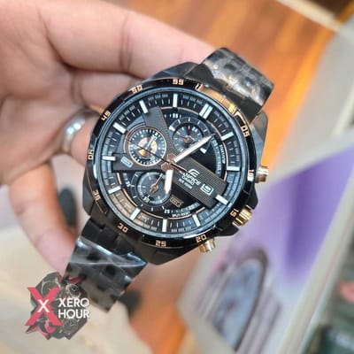 Edifice Master Grade || Japan Movement | Chain Style | Full Black EFR Series