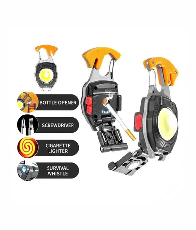 GearUP 6 In 1 Multifunctional Rechargeable Kitchen Survival Light with Lighter.