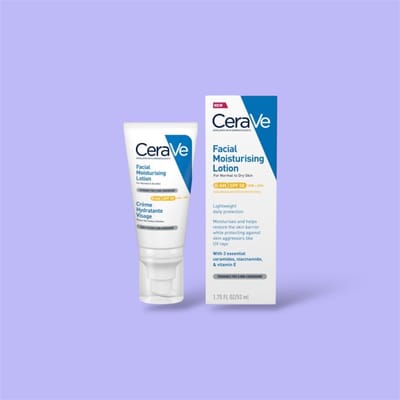 CERAVE AM Facial Moisturizing Lotion SPF50 with Ceramides and Vitamin E for Normal to Dry Skin 52ml - Image 1