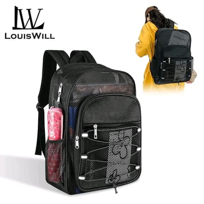 💥LouisWill Breathable Backpack with Elastic Cord for Commuting Swimming/Outdoor/Sports
