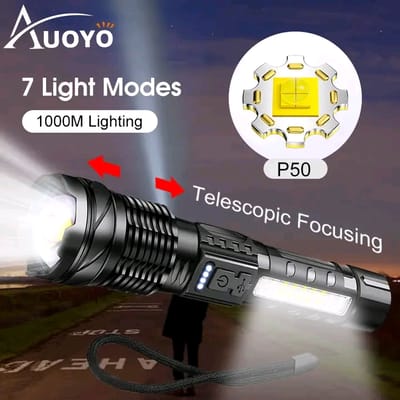 Auoyo Waterproof Multifunctional Telescopic Focusing 2000m Super Bright light