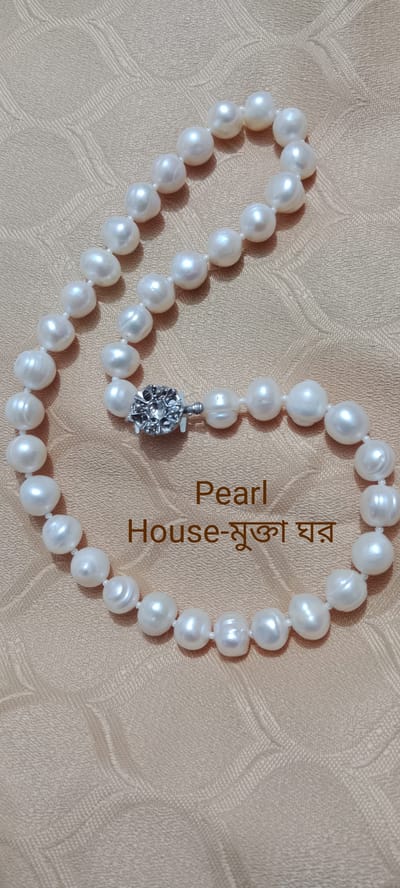 12 MM White Pearl Necklace