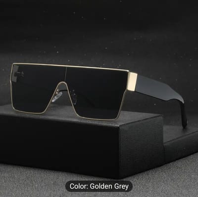 Men's Plastic One-piece Flat Top Trendy Casual Chic Lazy Style Glasses