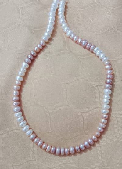 Button cut pearl Necklace