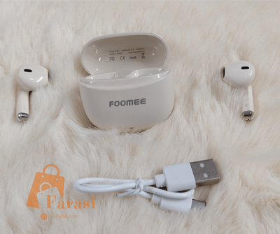 Foomee PA01 Mini Wireless Earbuds - White - Image 4