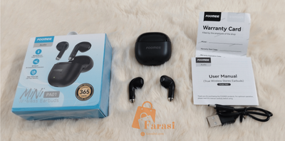 Foomee PA01 Mini Wireless Earbuds - Black - Image 4