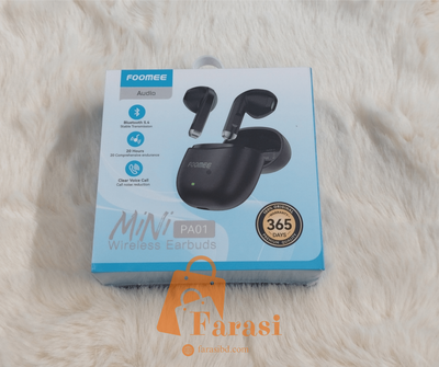 Foomee PA01 Mini Wireless Earbuds - Black - Image 1