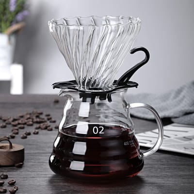 v60 coffee 600ml Cloud Pot + Twill Plastic Filter (Large)360ML Cloud Pot 600ML Cloud Pot