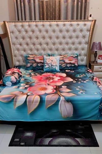 Primium 3D Bedsheet Four Piece Set - Image 23