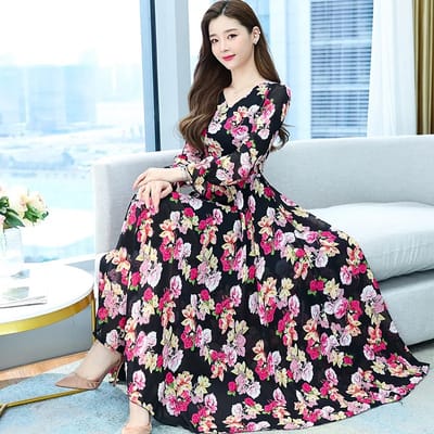 Stylish Elegant Long Gown Kurti - Image 2