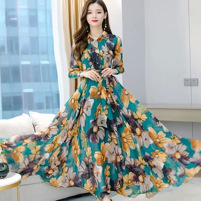 Stylish Elegant Long Gown Kurti - Image 4