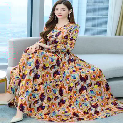 Stylish Elegant Long Gown Kurti - Image 8